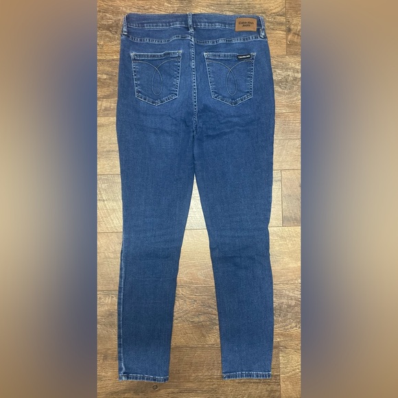 *SOLD* Calvin Klein Repreve High Rise/Waisted Skinny Ankle Denim Jeans Size 12 - Picture 6 of 7